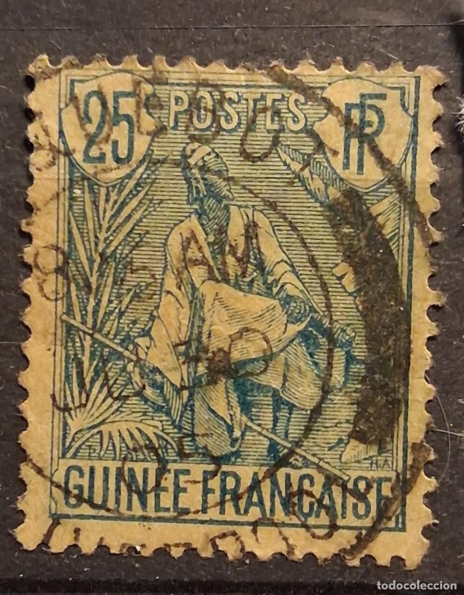 Sellos: FRANCIA, GUINEA FRANCESA, 1904, CAT.YT.25.