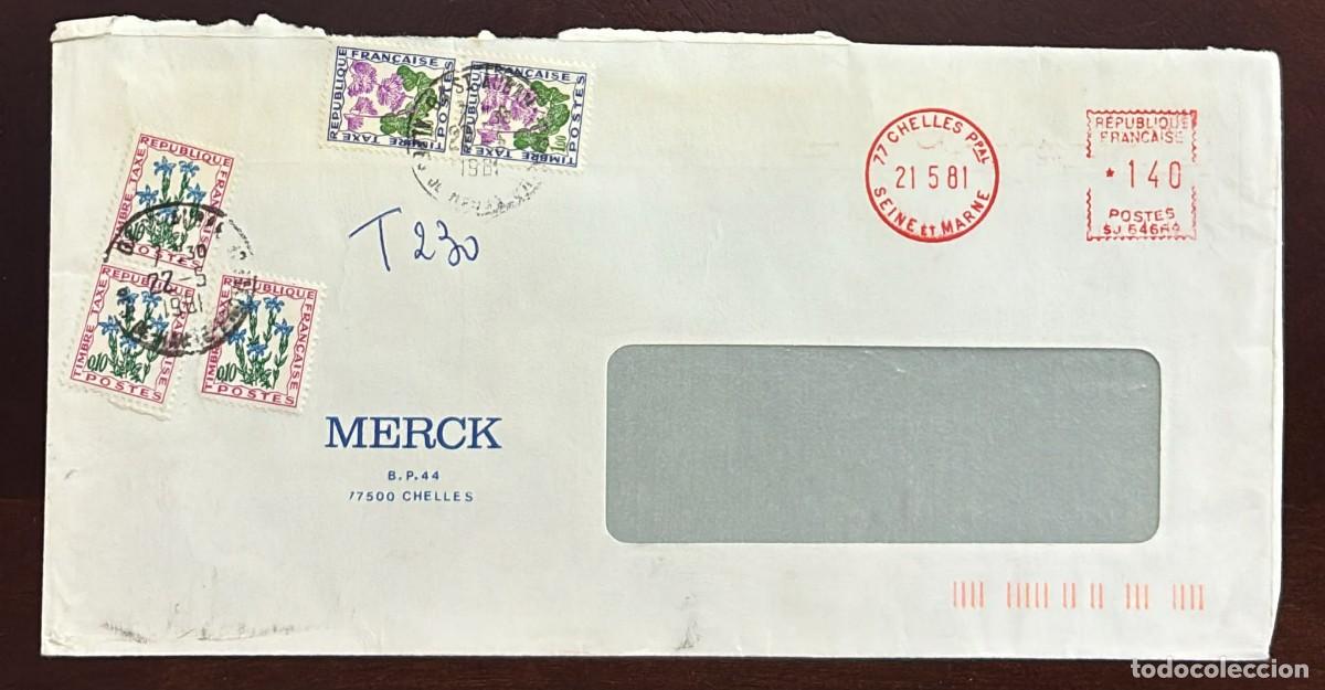 Sellos: TS) 1981 FRANCE, MECHANICAL POSTAGE, OVER CIRCULATED IN CHELLES,WILDFLOWERS STAMP SERIES,VF.