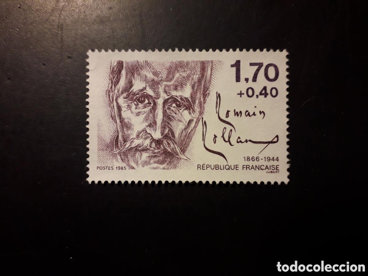 Sellos: FRANCIA YVERT 2355 SELLO SUELTO USADO 1985 ROMAIN ROLLAND, LITERATURA PEDIDO M&Iacute;NIMO 3&euro;