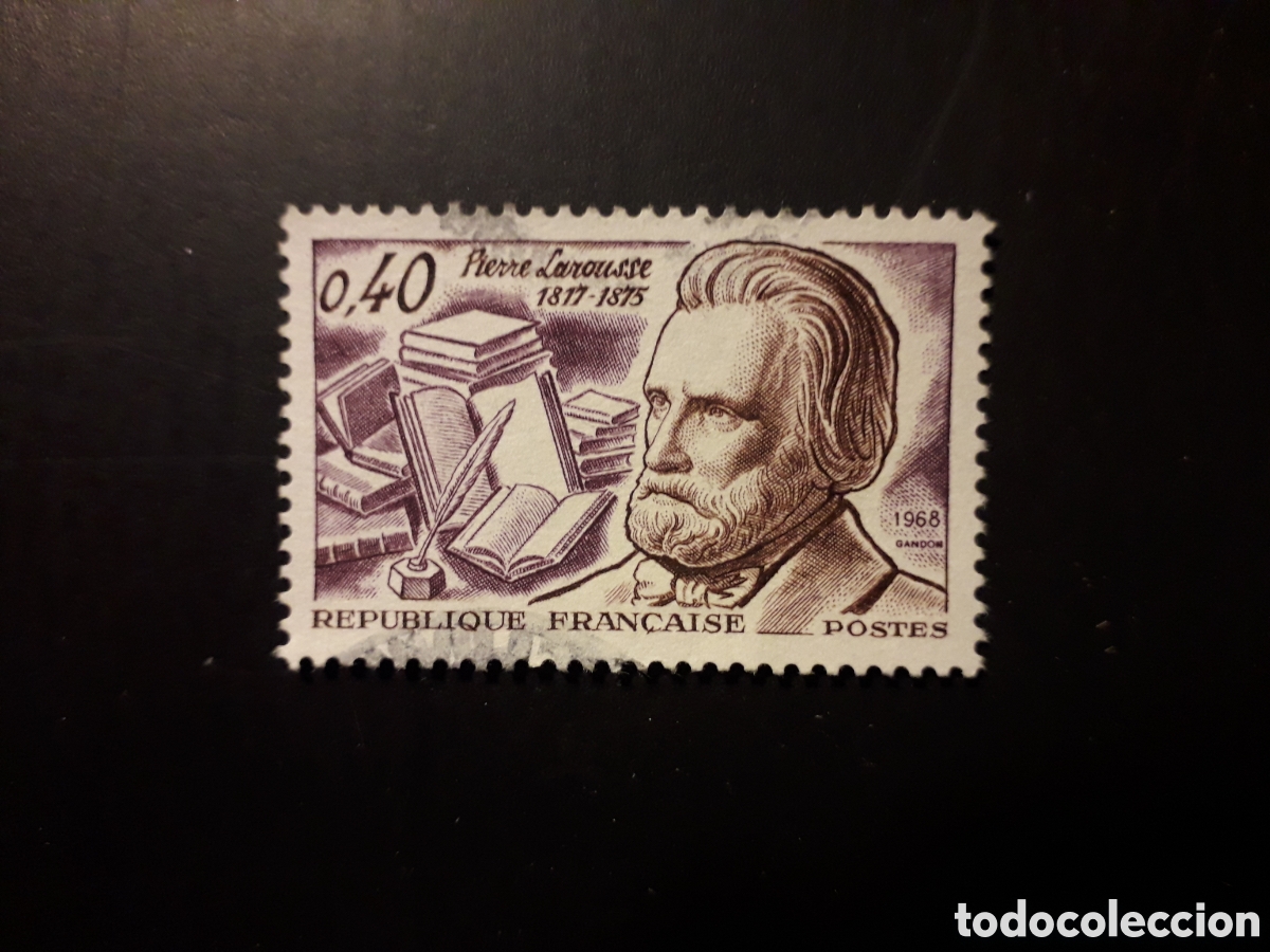 Sellos: FRANCIA YVERT 1560 SERIE COMPLETA USADA 1968 PIERRE LAROUSSE, GRAM&Aacute;TICO PEDIDO M&Iacute;NIMO 3&euro;