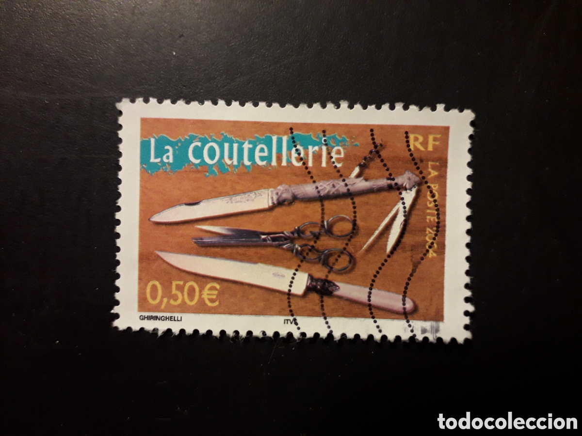 Sellos: FRANCIA YVERT 3646 SELLO SUELTO USADO 2004 REGIONES, CUCHILLER&Iacute;A PEDIDO M&Iacute;NIMO 3&euro;