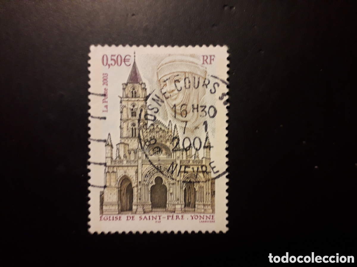 Sellos: FRANCIA YVERT 3586 SERIE COMPLETA USADA 2003 IGLESIA DE SAN PEDRO, YONNE PEDIDO M&Iacute;NIMO 3&euro;