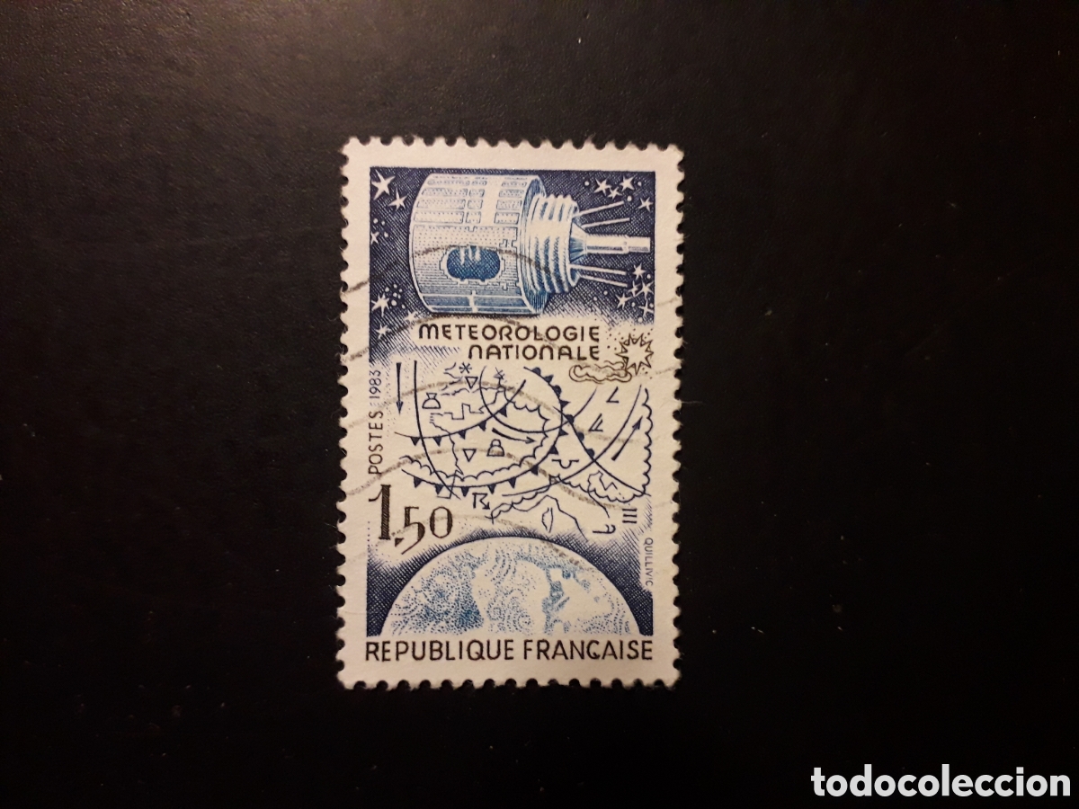 Sellos: FRANCIA YVERT 2292 SERIE COMPLETA USADA 1983 METEOROLOG&Iacute;A SAT&Eacute;LITE PEDIDO M&Iacute;NIMO 3&euro;