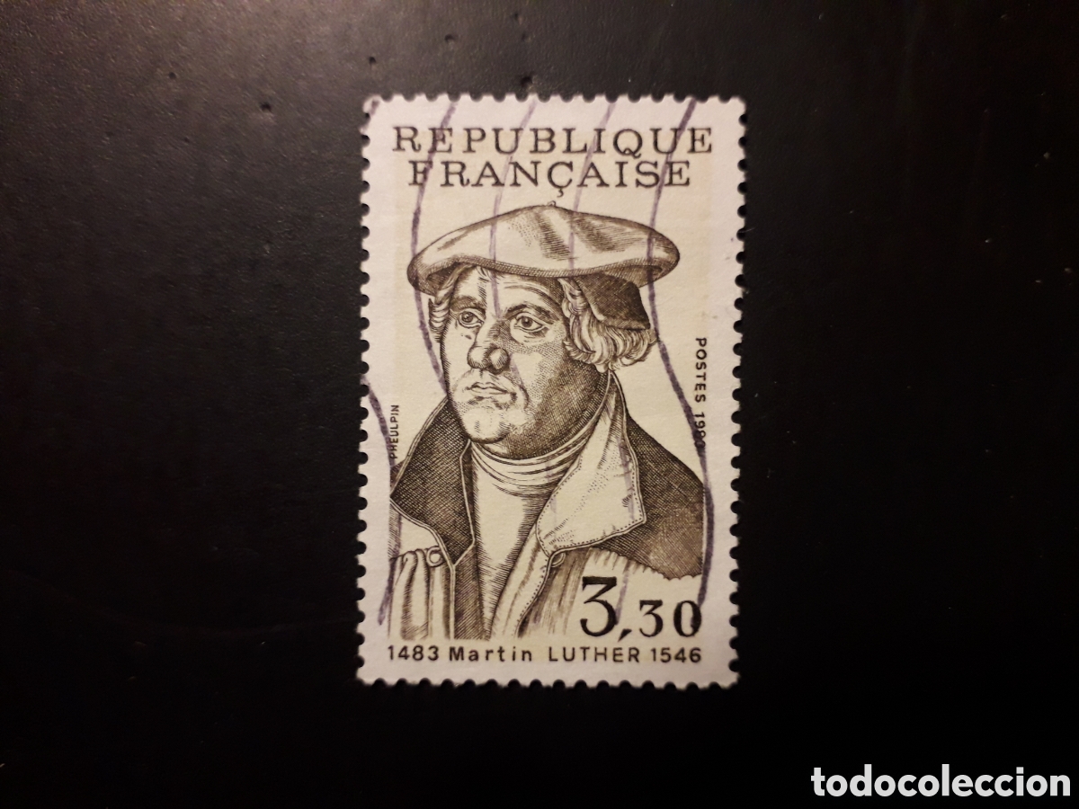 Sellos: FRANCIA YVERT 2256 SERIE COMPLETA USADA 1983 MART&Iacute;N LUTERO, REFORMA PROTESTANTE PEDIDO M&Iacute;NIMO 3&euro;