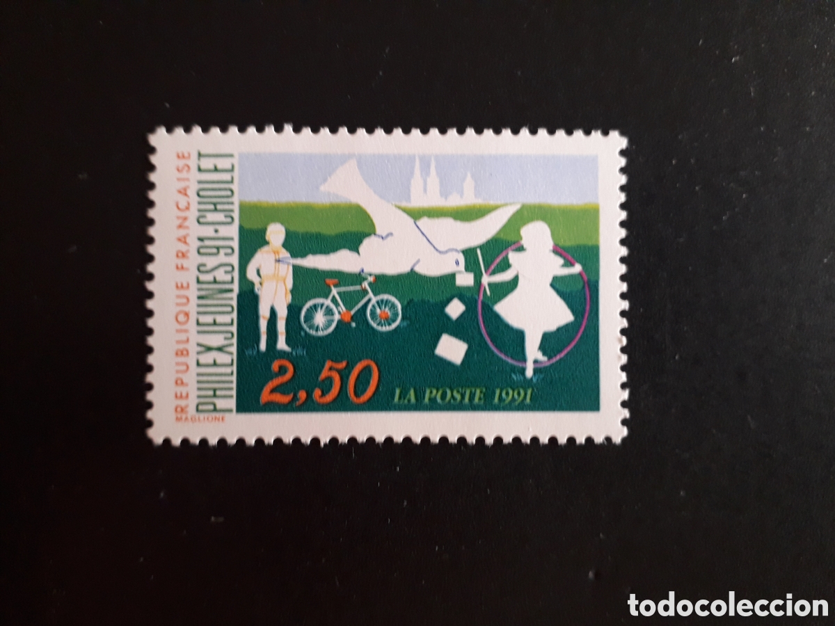 Sellos: FRANCIA YVERT 2690 SERIE COMPLETA NUEVA *** 1991 PHILEXJEUNES BICICLETA PALOMA PEDIDO M&Iacute;NIMO 3&euro;