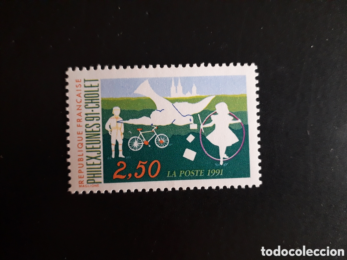 Sellos: FRANCIA YVERT 2690 SERIE COMPLETA NUEVA *** 1991 PHILEXJEUNES BICICLETA PALOMA PEDIDO M&Iacute;NIMO 3&euro;