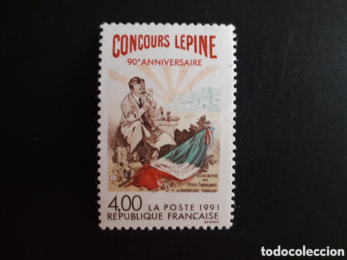 Sellos: FRANCIA YVERT 2694 SERIE COMPLETA NUEVA *** 1991 CARTEL DEL CONCURSO L&Eacute;PINE, PEDIDO M&Iacute;NIMO 3&euro;