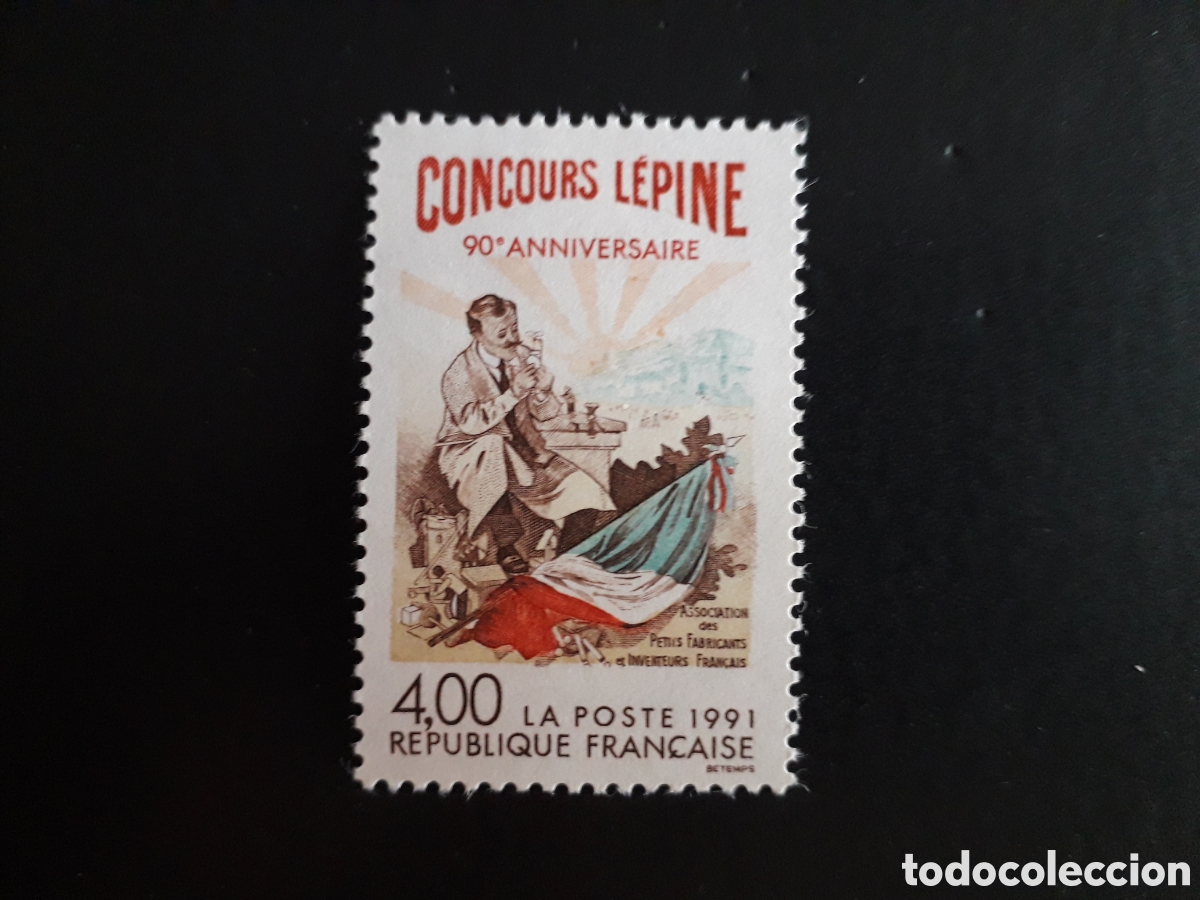Sellos: FRANCIA YVERT 2694 SERIE COMPLETA NUEVA *** 1991 CARTEL DEL CONCURSO L&Eacute;PINE, PEDIDO M&Iacute;NIMO 3&euro;