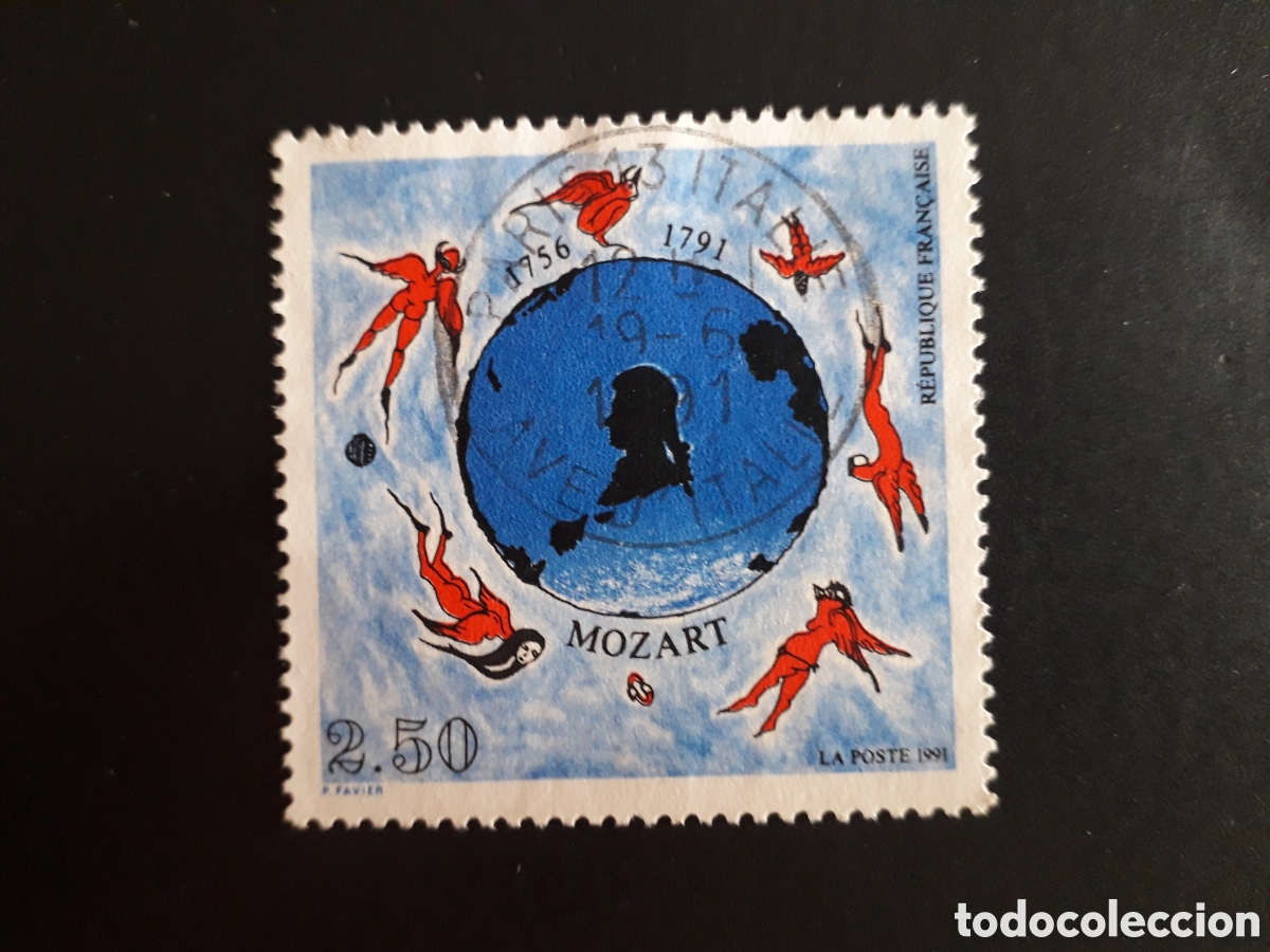 Sellos: FRANCIA YVERT 2695 SERIE COMPLETA USADA 1991 MOZART, M&Uacute;SICA PEDIDO M&Iacute;NIMO 3&euro;