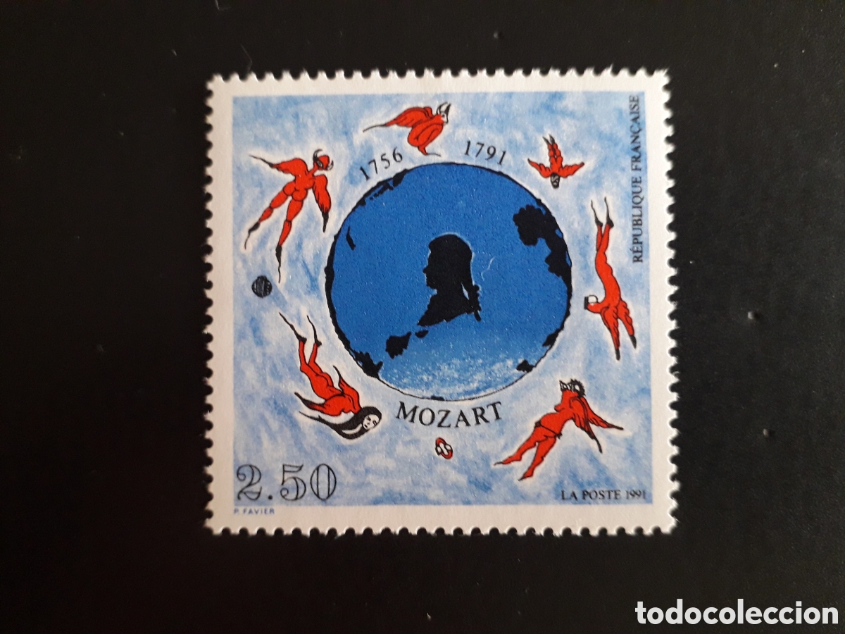 Sellos: FRANCIA YVERT 2695 SERIE COMPLETA NUEVA *** 1991 MOZART, M&Uacute;SICA PEDIDO M&Iacute;NIMO 3&euro;