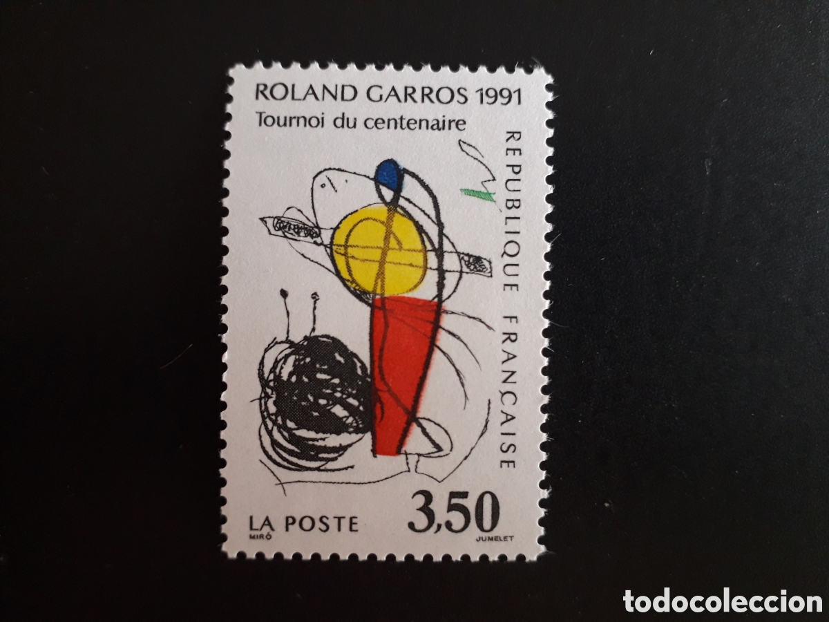 Sellos: FRANCIA YVERT 2699 SERIE COMPLETA NUEVA *** 1991 DEPORTES, TENIS, ROLAND GARROS PEDIDO M&Iacute;NIMO 3&euro;