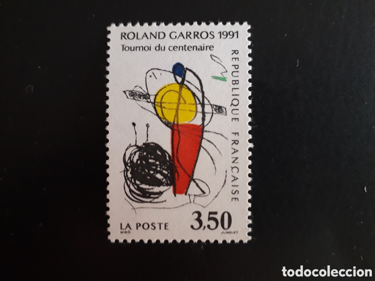 Sellos: FRANCIA YVERT 2699 SERIE COMPLETA NUEVA *** 1991 DEPORTES, TENIS, ROLAND GARROS PEDIDO M&Iacute;NIMO 3&euro;