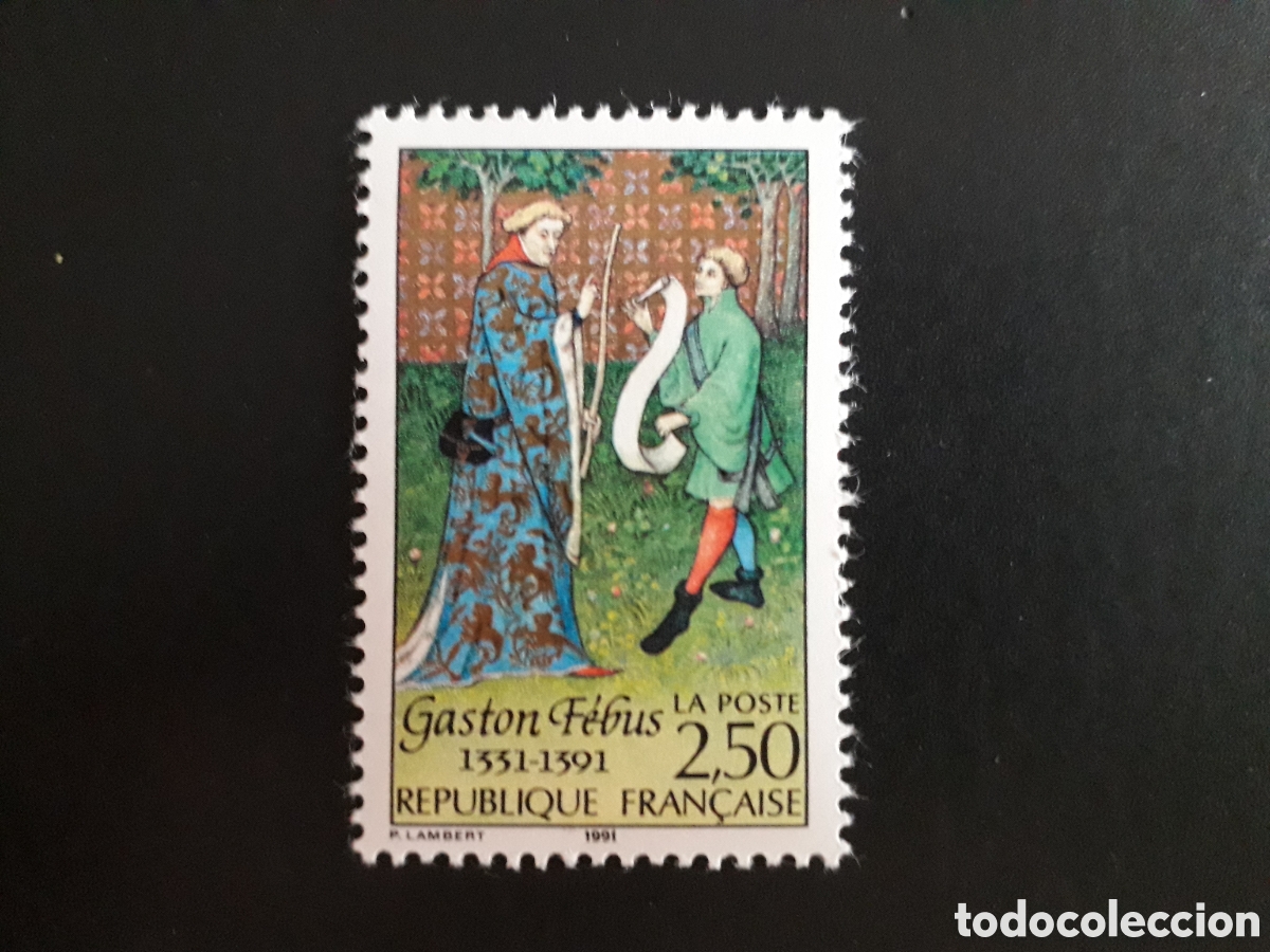 Sellos: FRANCIA YVERT 2708 SERIE COMPLETA NUEVA *** 1991 GASTON III DE FOIX PEDIDO M&Iacute;NIMO 3&euro;