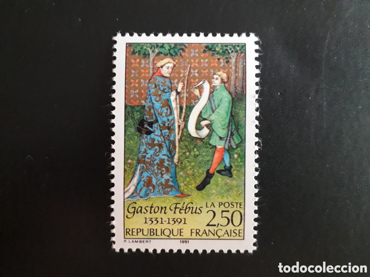 Sellos: FRANCIA YVERT 2708 SERIE COMPLETA NUEVA *** 1991 GASTON III DE FOIX PEDIDO M&Iacute;NIMO 3&euro;