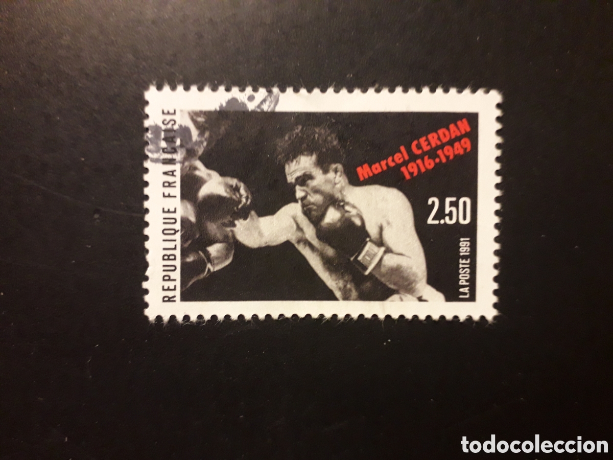 Sellos: FRANCIA YVERT 2729 SERIE COMPLETA USADA 1991 MARCEL CERDAN DEPORTES BOXEO PEDIDO M&Iacute;NIMO 3&euro;