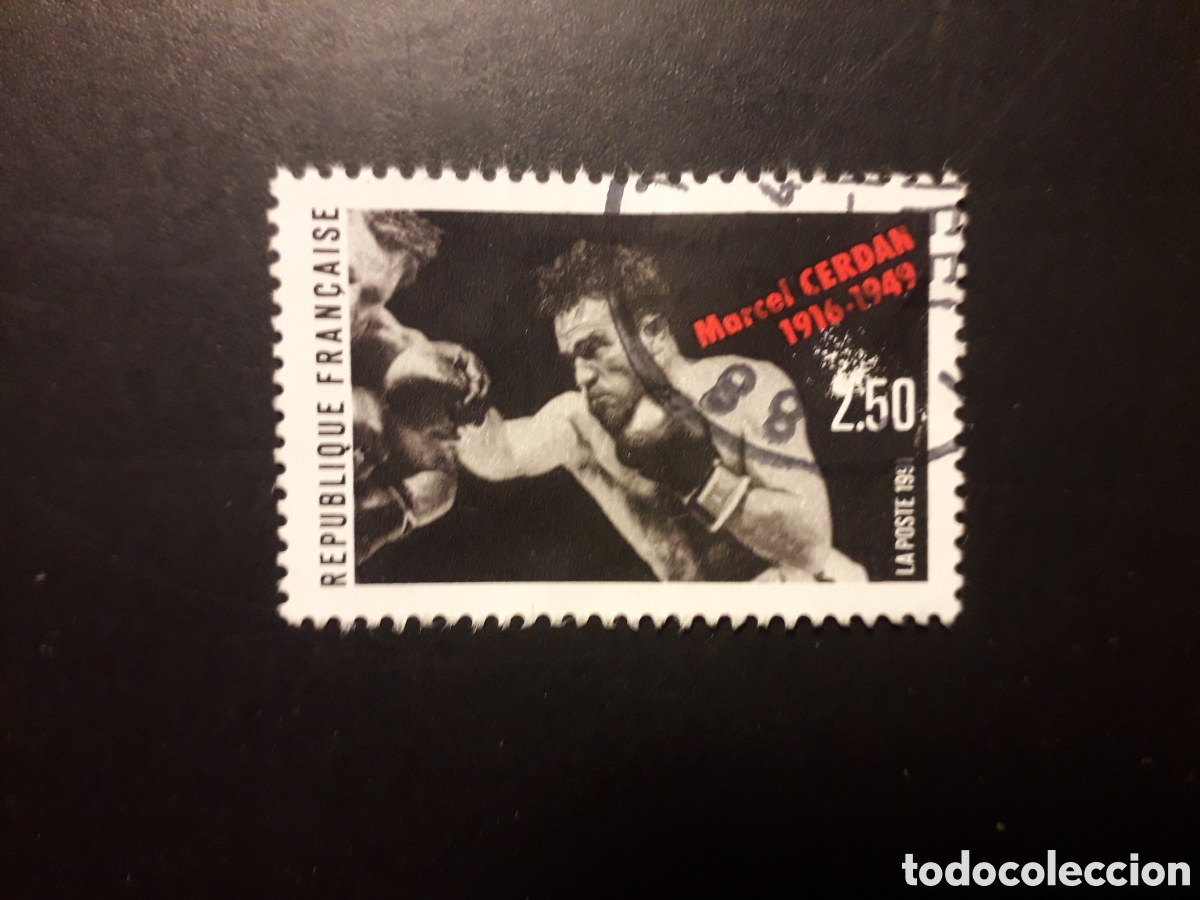 Sellos: FRANCIA YVERT 2729 SERIE COMPLETA USADA 1991 MARCEL CERDAN DEPORTES BOXEO PEDIDO M&Iacute;NIMO 3&euro;