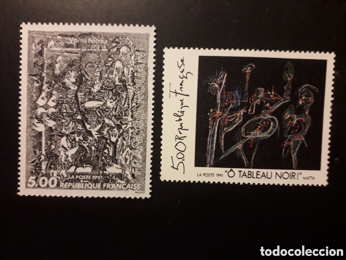 Sellos: FRANCIA YVERT 2730/1 SERIE COMPLETA NUEVA *** 1991 PINTURAS PEDIDO M&Iacute;NIMO 3&euro;
