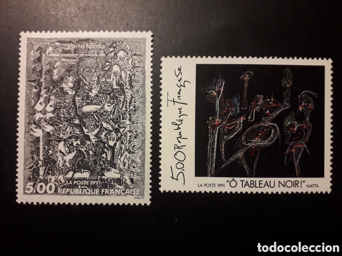 Sellos: FRANCIA YVERT 2730/1 SERIE COMPLETA NUEVA *** 1991 PINTURAS PEDIDO M&Iacute;NIMO 3&euro;