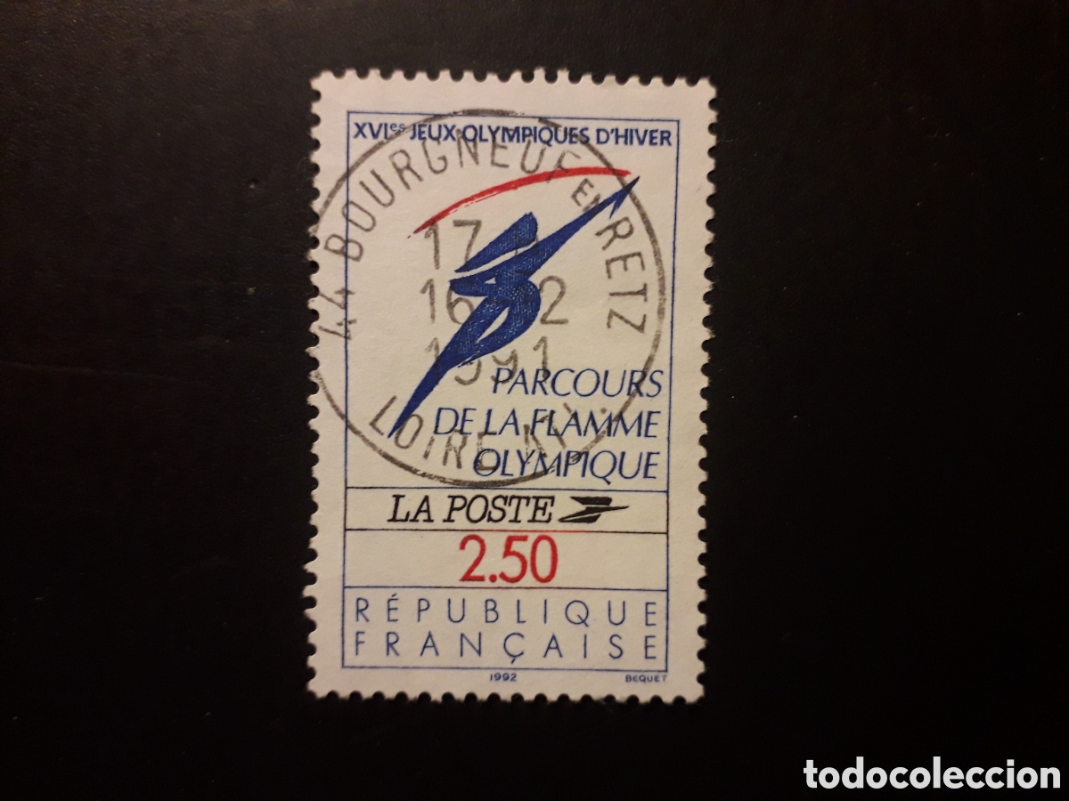 Sellos: FRANCIA YVERT 2732 SERIE COMPLETA USADA 1991 DEPORTES, ANTORCHA OL&Iacute;MPICA PEDIDO M&Iacute;NIMO 3&euro;