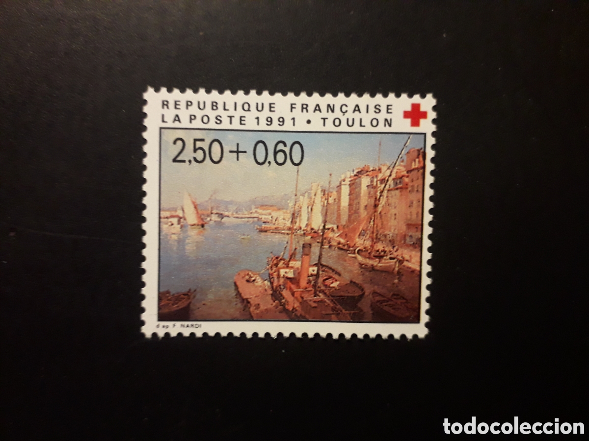 Sellos: FRANCIA YVERT 2733 SERIE COMPLETA NUEVA *** 1991 CRUZ ROJA PUERTO DE TOULON PEDIDO M&Iacute;NIMO 3&euro;