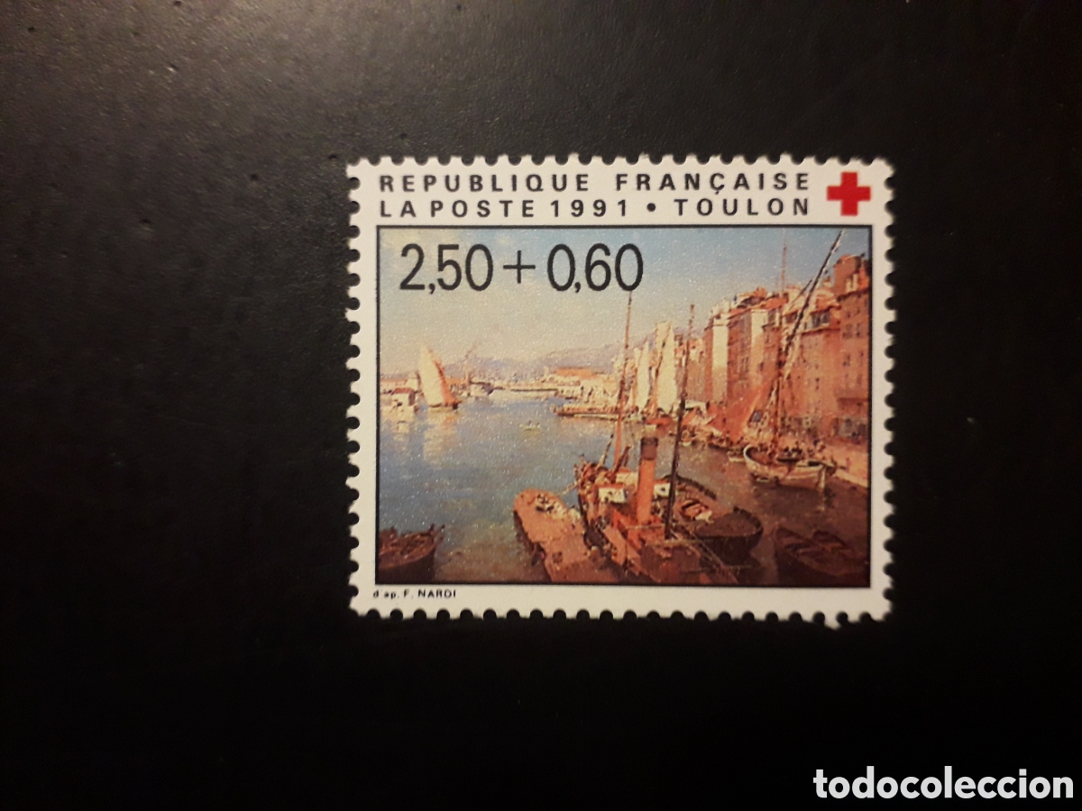 Sellos: FRANCIA YVERT 2733 SERIE COMPLETA NUEVA *** 1991 CRUZ ROJA PUERTO DE TOULON PEDIDO M&Iacute;NIMO 3&euro;