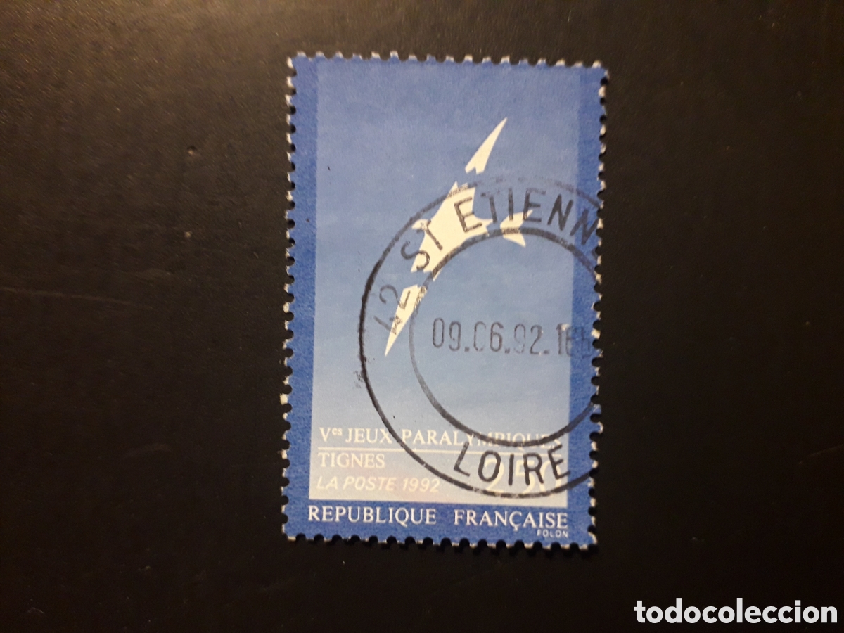 Sellos: FRANCIA YVERT 2734 SERIE COMPLETA USADA 1991 DEPORTES JUEGOS PARAL&Iacute;MPICOS AVES PEDIDO M&Iacute;NIMO 3&euro;