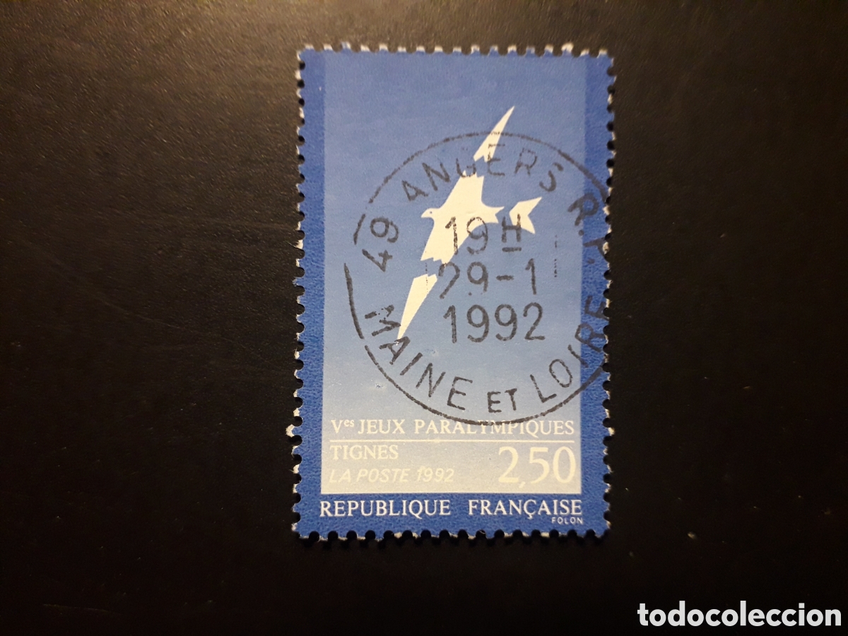 Sellos: FRANCIA YVERT 2734 SERIE COMPLETA USADA 1991 DEPORTES JUEGOS PARAL&Iacute;MPICOS AVES PEDIDO M&Iacute;NIMO 3&euro;