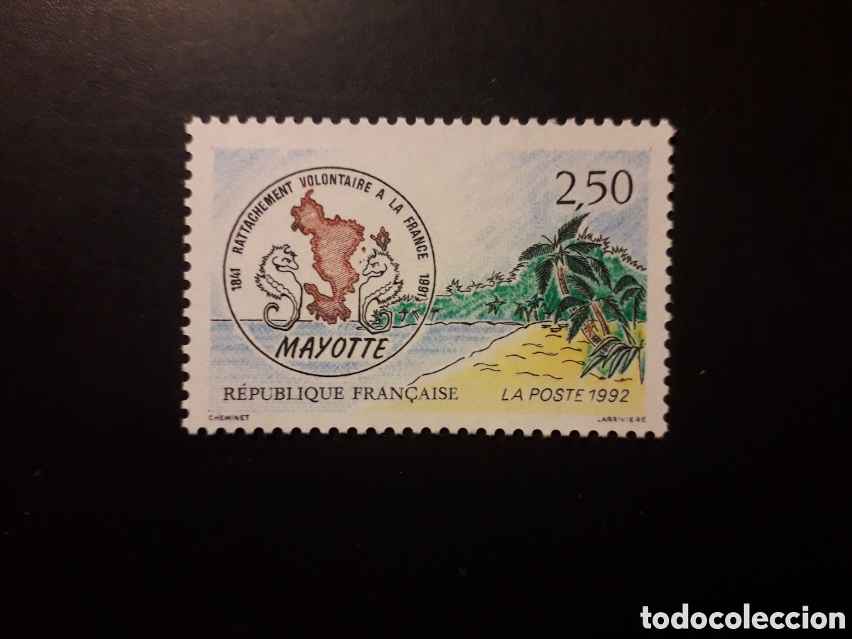 Sellos: FRANCIA YVERT 2735 SERIE COMPLETA NUEVA *** 1991 MAYOTTE, MAPAS PEDIDO M&Iacute;NIMO 3&euro;