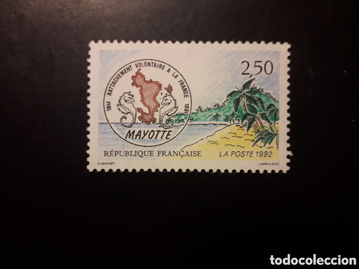 Sellos: FRANCIA YVERT 2735 SERIE COMPLETA NUEVA *** 1991 MAYOTTE, MAPAS PEDIDO M&Iacute;NIMO 3&euro;