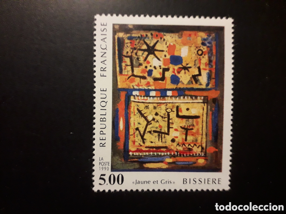 Sellos: FRANCIA YVERT 2672 SERIE COMPLETA NUEVA *** 1990 PINTURAS, ROGER BISSI&Egrave;RE PEDIDO M&Iacute;NIMO 3&euro;