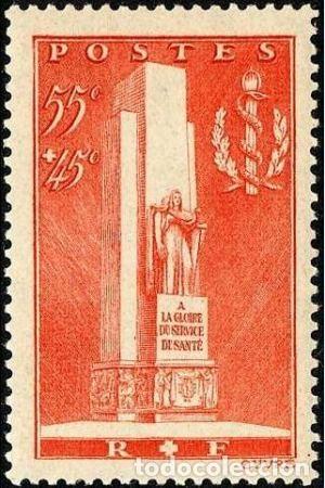 Sellos: SELLO USADO ( sin marca de matasello) DE FRANCIA 1938, yt 395
