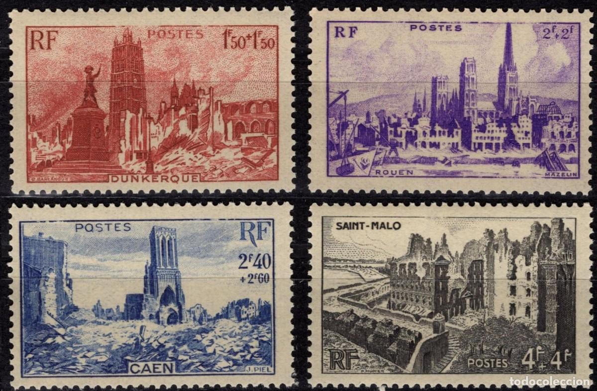 Sellos: SELLOS** DE FRANCIA 1945, YT 744/ 47