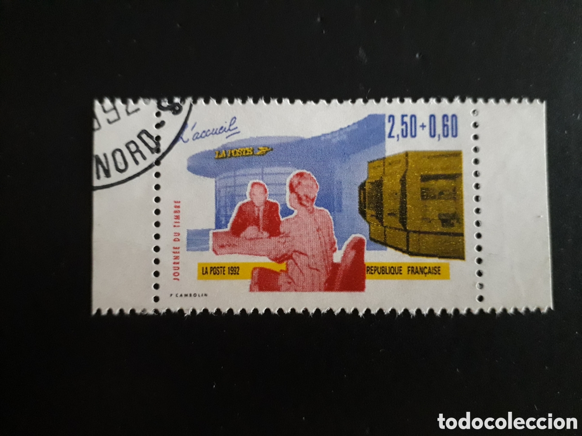 Sellos: FRANCIA YVERT 2744 SERIE COMPLETA USADA 1992 D&Iacute;A DEL SELLO, SERVICIO DE CORREOS PEDIDO M&Iacute;NIMO 3&euro;