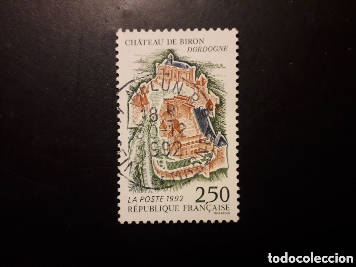 Sellos: FRANCIA YVERT 2763 SELLO SUELTO USADO 1992 CASTILLO DE BIRON PEDIDO M&Iacute;NIMO 3&euro;