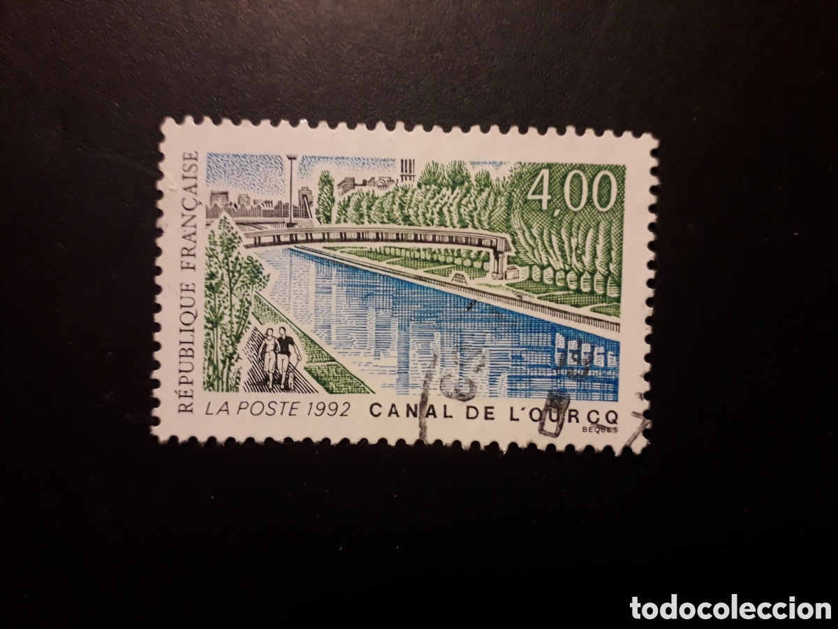 Sellos: FRANCIA YVERT 2764.SELLO SUELTO USADO 1992 PUENTE, CANAL DE OURCQ PEDIDO M&Iacute;NIMO 3&euro;