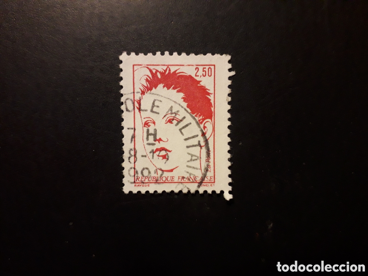Sellos: FRANCIA YVERT 2773 SELLO SUELTO USADO 1992 ARTE, SERIE B&Aacute;SICA PEDIDO M&Iacute;NIMO 3&euro;