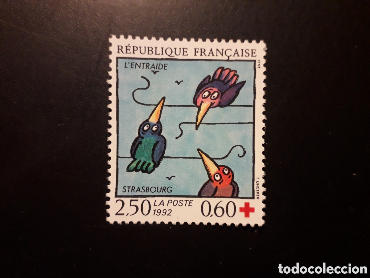 Sellos: FRANCIA YVERT 2783 SERIE COMPLETA NUEVA *** 1992 CRUZ ROJA, L'ENTRAIDE STRASBOURG PEDIDO M&Iacute;NIMO 3&euro;