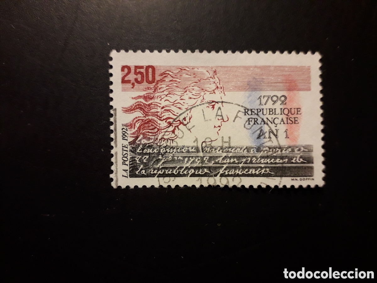 Sellos: FRANCIA YVERT 2771 SERIE COMPLETA USADA 1992 A&Ntilde;O 1 DE LA REP&Uacute;BLICA FRANCESA PEDIDO M&Iacute;NIMO 3&euro;
