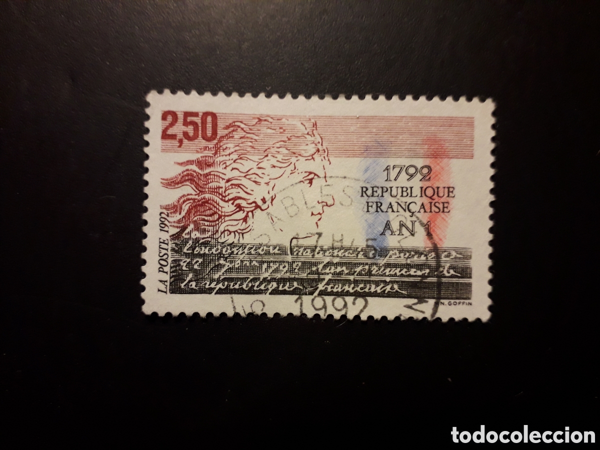 Sellos: FRANCIA YVERT 2771 SERIE COMPLETA USADA 1992 A&Ntilde;O 1 DE LA REP&Uacute;BLICA FRANCESA PEDIDO M&Iacute;NIMO 3&euro;