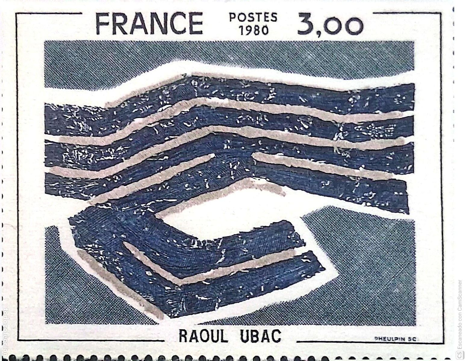 Sellos: Francia. 2075 Arte: Obra de Raoul Ubac. 1980. ﻿Sellos nuevos y numeraci&oacute;n Yvert