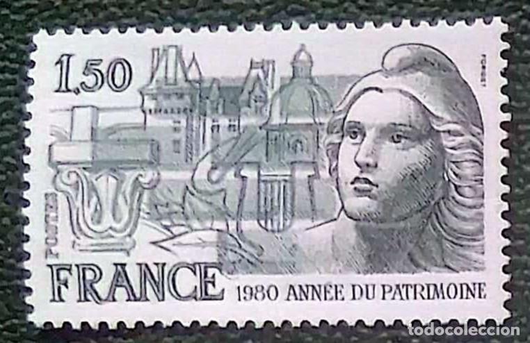 Sellos: Francia. 2092 A&ntilde;o del Patrimonio. 1980. ﻿Sellos nuevos y numeraci&oacute;n Yvert