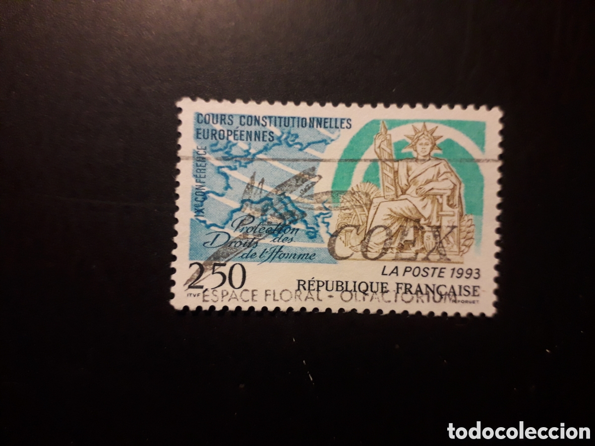 Sellos: FRANCIA YVERT 2808 SERIE COMPLETA USADA 1993 CONSTITUCI&Oacute;N, MAPAS PEDIDO M&Iacute;NIMO 3&euro;