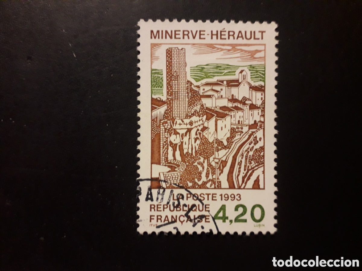Sellos: FRANCIA YVERT 2818 SELLO SUELTO USADO 1993 TURISMO, MINERVE PEDIDO M&Iacute;NIMO 3&euro;