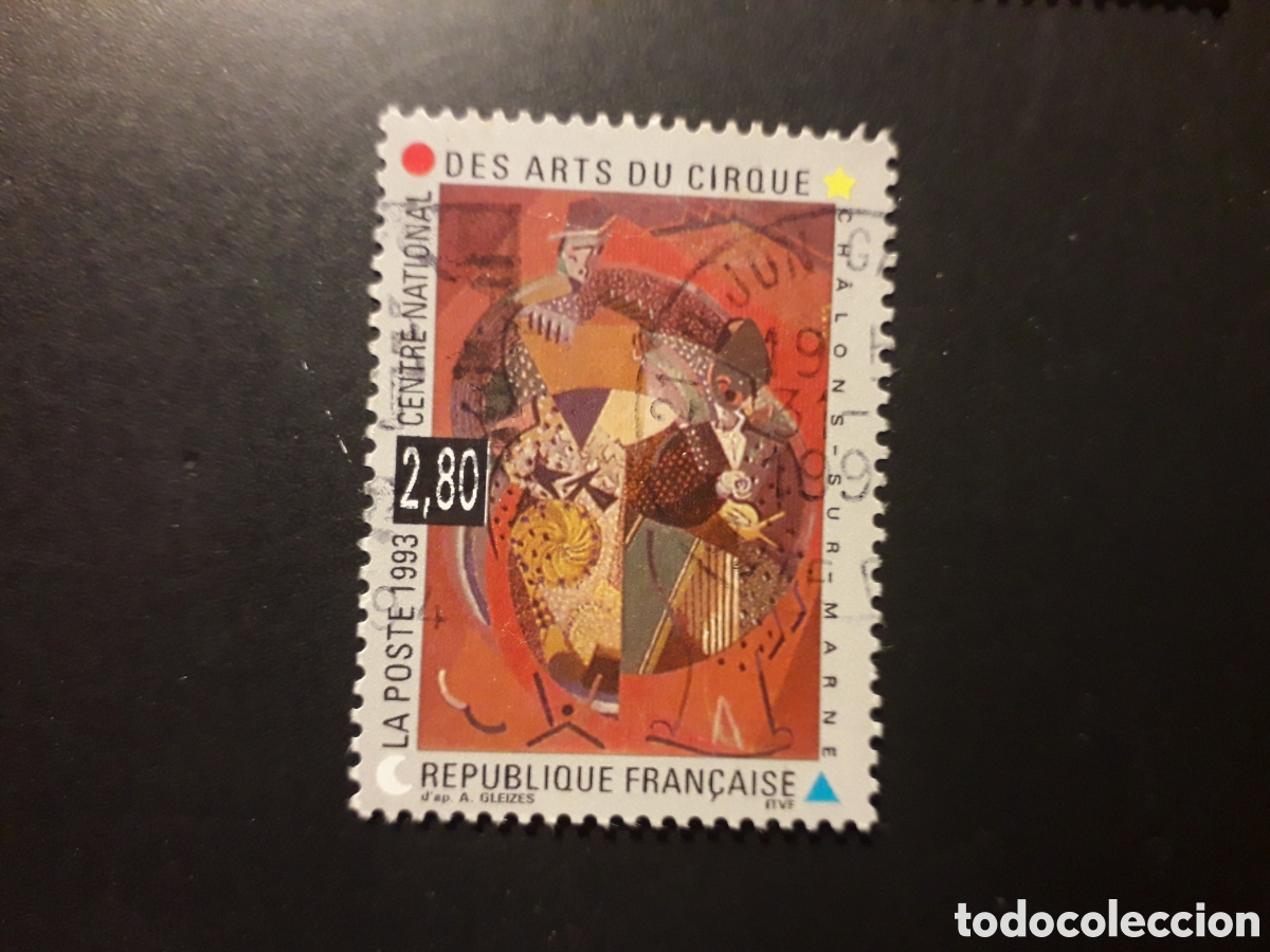 Sellos: FRANCIA YVERT 2833 SERIE COMPLETA USADA 1993 PAYASOS, CIRCO PEDIDO M&Iacute;NIMO 3&euro;