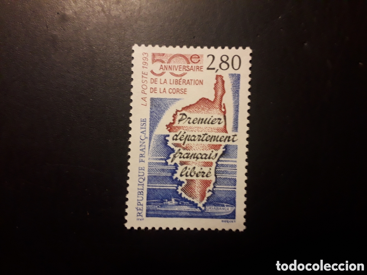 Sellos: FRANCIA YVERT 2829 SERIE COMPLETA NUEVA *** 1993 C&Oacute;RCEGA, MAPAS 2A GUERRA MUNDIAL PEDIDO M&Iacute;NIMO 3&euro;