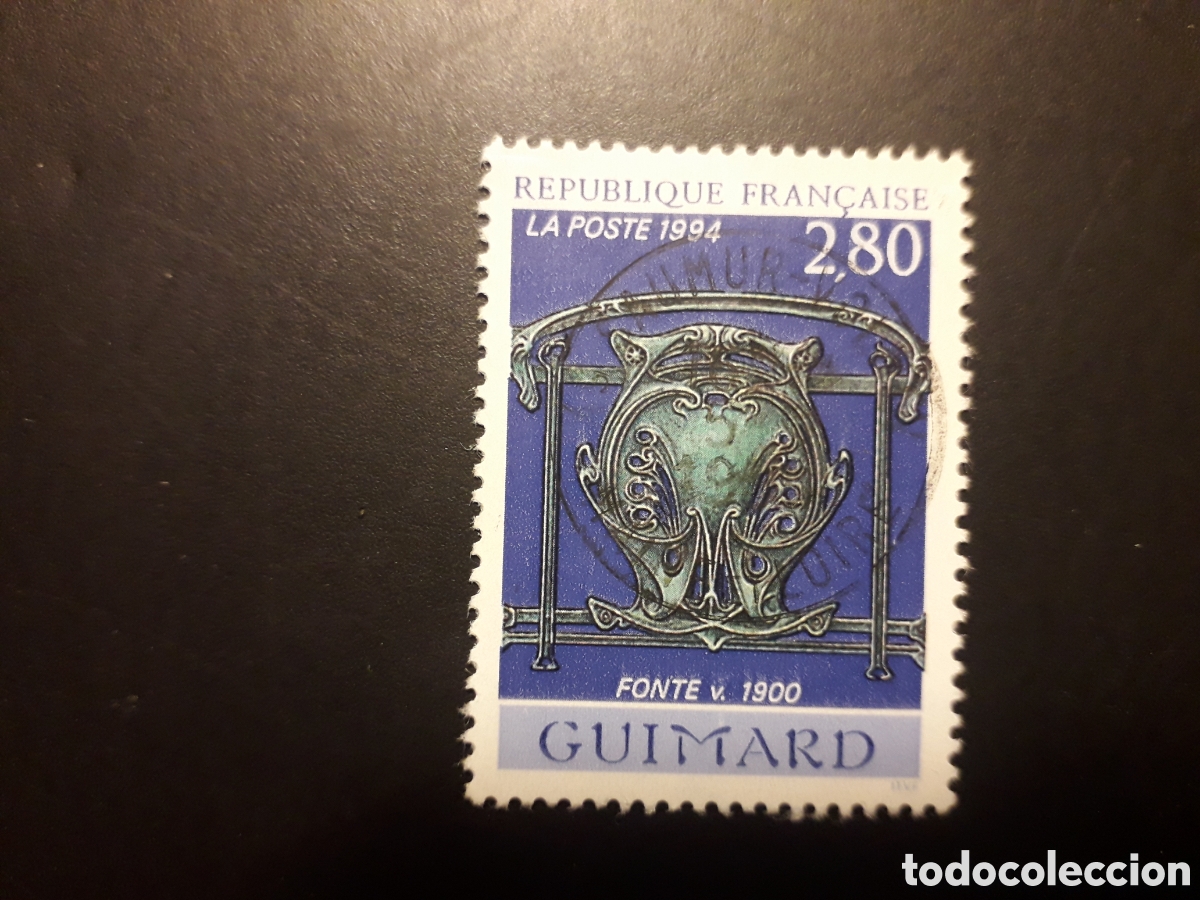 Sellos: FRANCIA YVERT 2855 SELLO SUELTO USADO 1994 ARTES DECORATIVAS, METAL FUNDIDO PEDIDO M&Iacute;NIMO 3&euro;