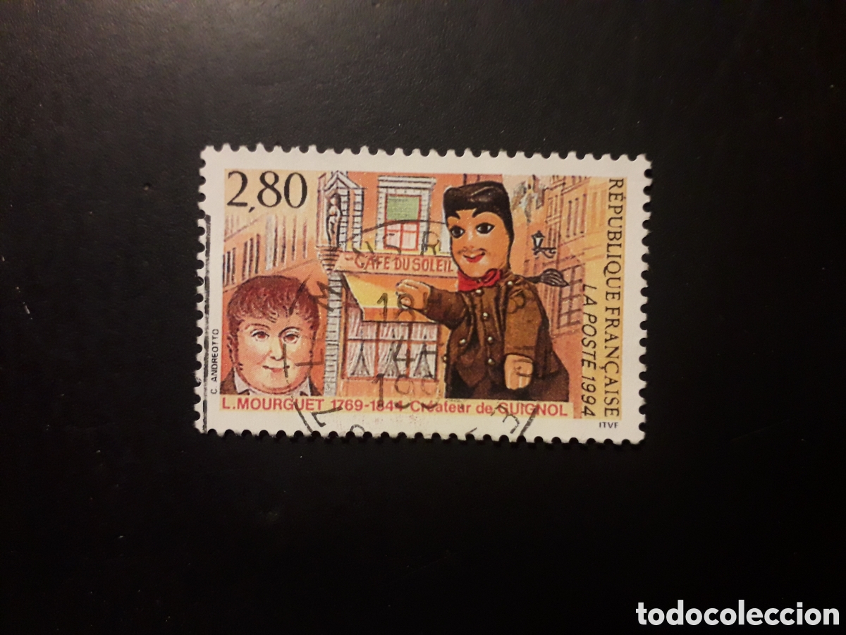 Sellos: FRANCIA YVERT 2861 SERIE COMPLETA USADA 1994 TEATRO DE GUI&Ntilde;OL, MARIONETA PEDIDO M&Iacute;NIMO 3&euro;