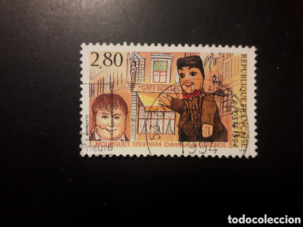 Sellos: FRANCIA YVERT 2861 SERIE COMPLETA USADA 1994 TEATRO DE GUI&Ntilde;OL, MARIONETA PEDIDO M&Iacute;NIMO 3&euro;