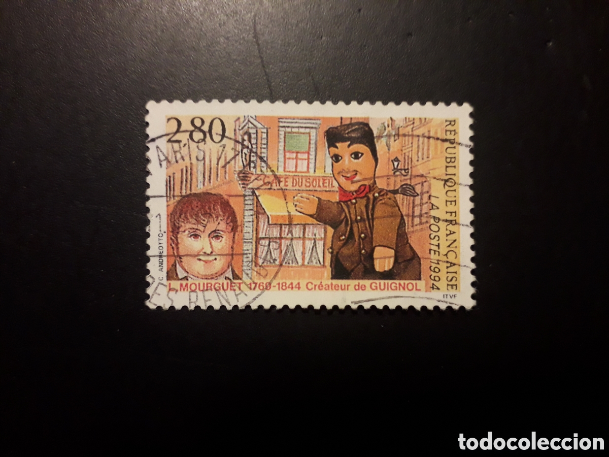 Sellos: FRANCIA YVERT 2861 SERIE COMPLETA USADA 1994 TEATRO DE GUI&Ntilde;OL, MARIONETA PEDIDO M&Iacute;NIMO 3&euro;