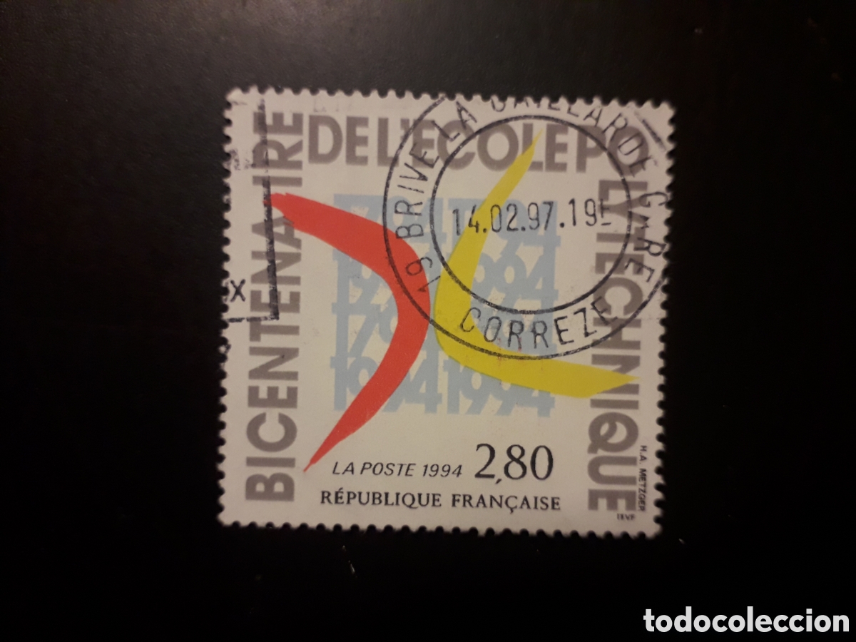 Sellos: FRANCIA YVERT 2862 SERIE COMPLETA USADA 1994 ESCUELA POLIT&Eacute;CNICA, EDUCACI&Oacute;N PEDIDO M&Iacute;NIMO 3&euro;